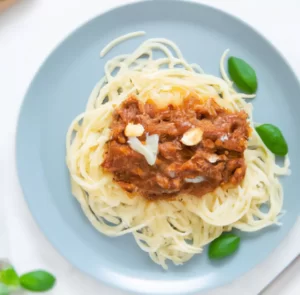 Wegańskie spaghetti bolognese