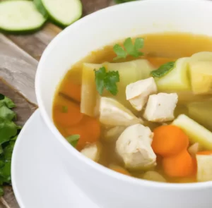 Zupa z cukinią i kurczakiem