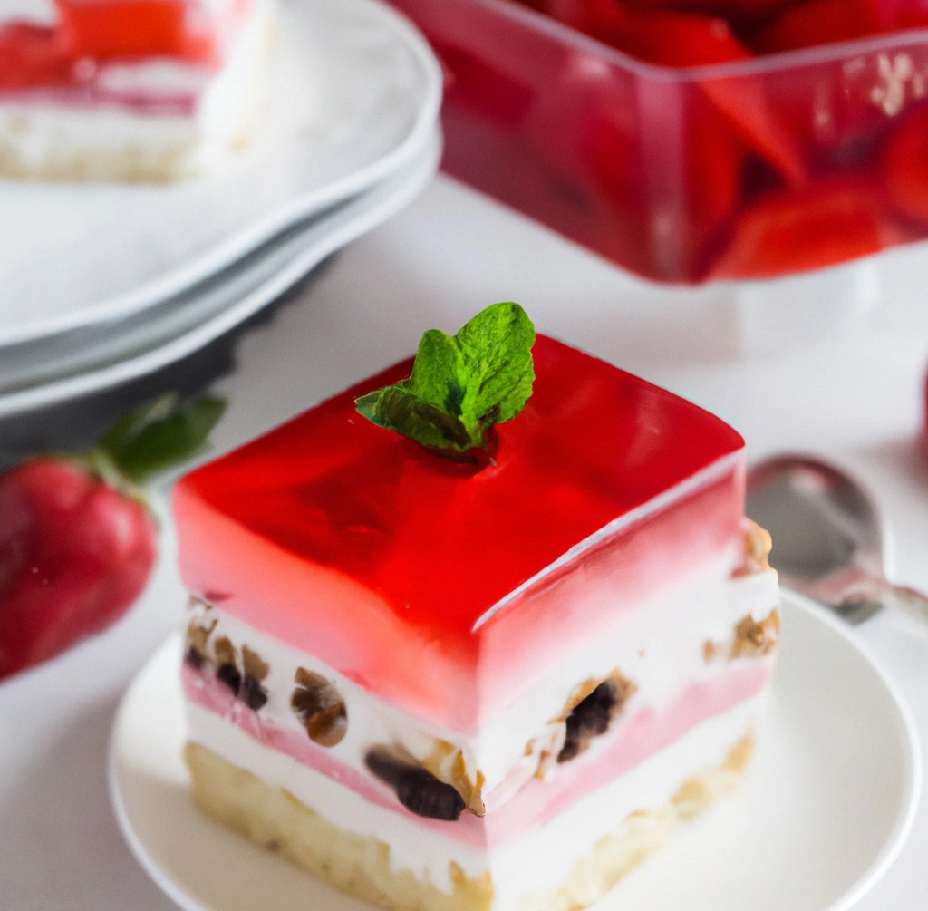 ciasto z truskawkami i galaretka justbefit