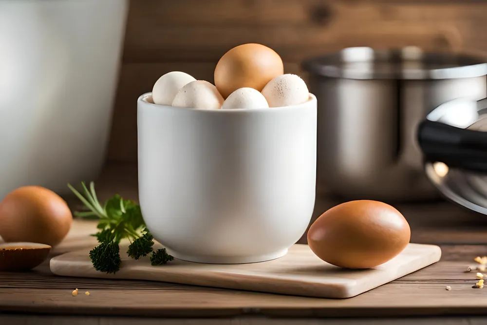 pojemnik wypełniony jajkami