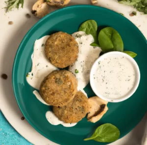 Kotleciki jajeczne z pieczarkami