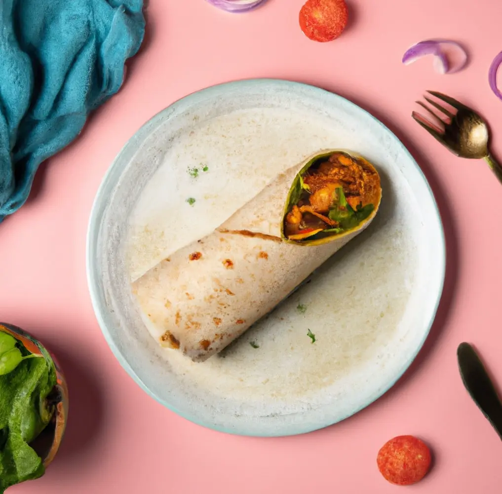 Tortilla z ciecierzycą, cukinią i awokado