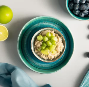 Waniliowa owsianka z bananem i kiwi