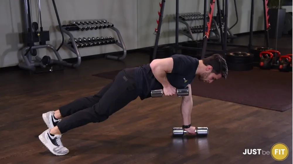 trening pleców renegade row