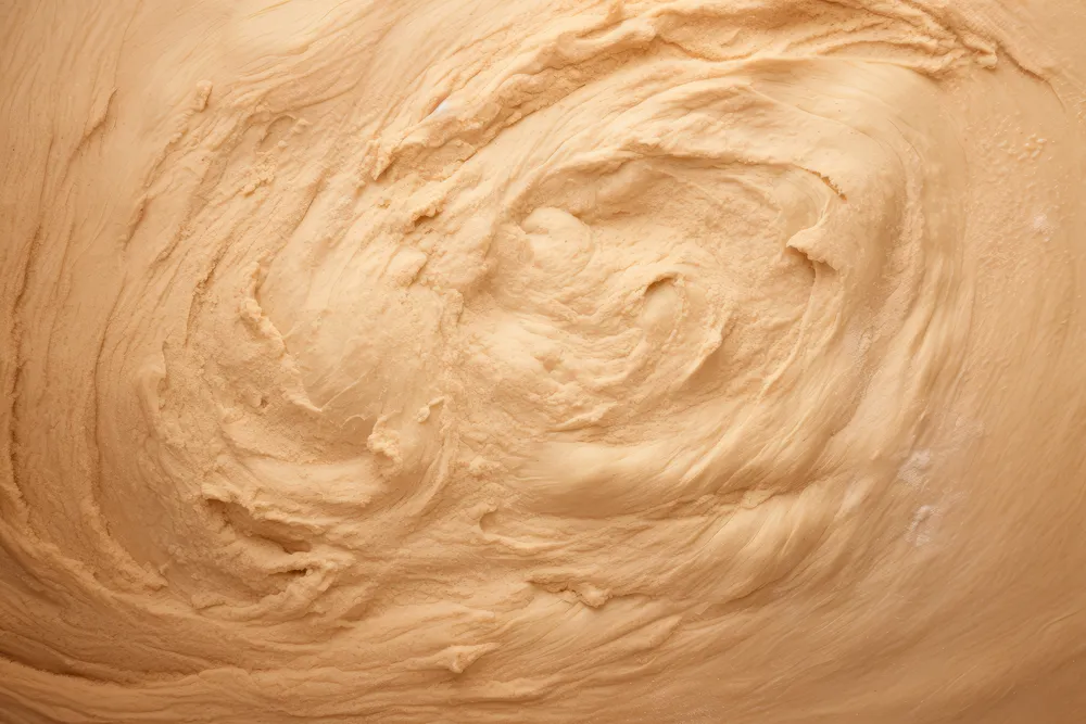 puszyste ciasto na pizzę świeżo zrobione