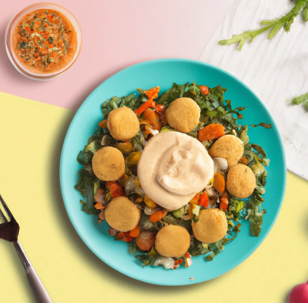 Kotleciki z ciecierzycy z kaszą kuskus i warzywami