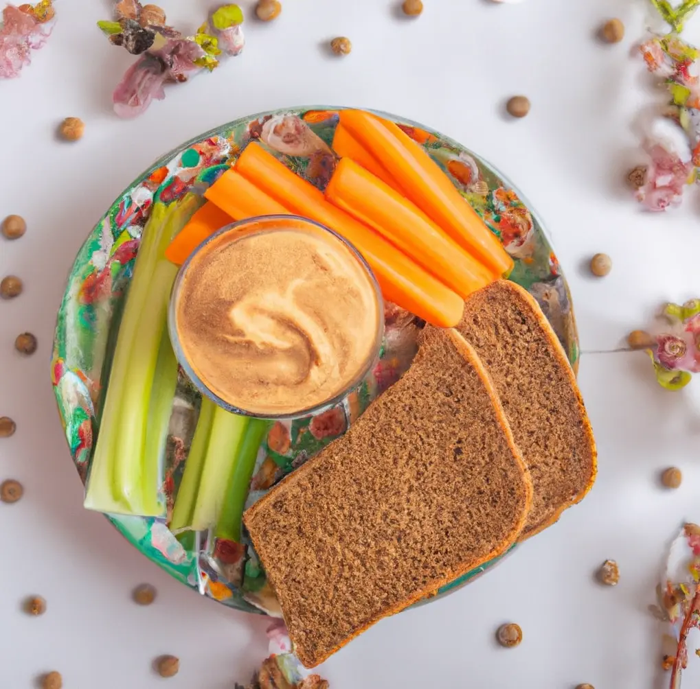 Pasta z soczewicy, marchwi i pietruszki z pieczywem