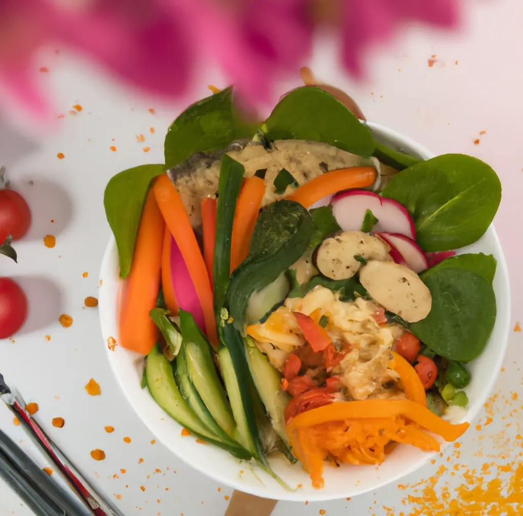 Buddha bowl z hummusem i kaszą kuskus