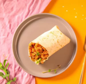 Burrito z mięsem i fasolą