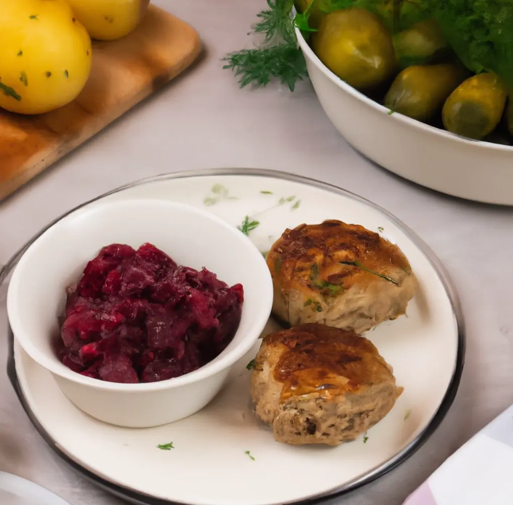 Kotlety mielone z ziemniakami i buraczkami