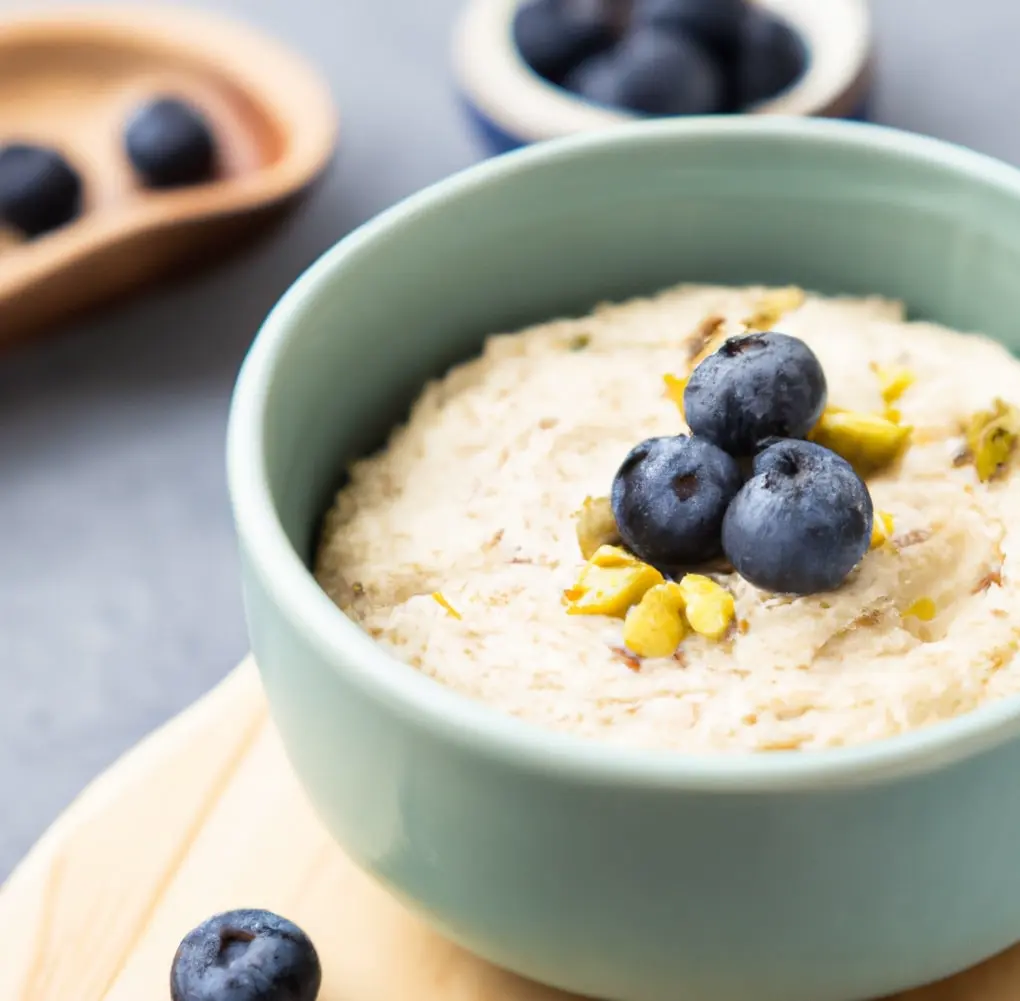 Owsianka z twarogiem i owocami