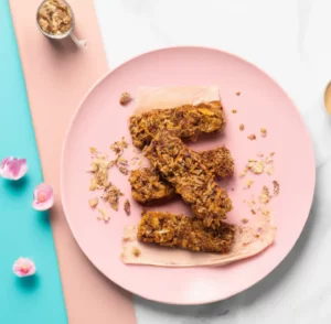 Owsiano-żytnie batoniki z miodem i czekoladą