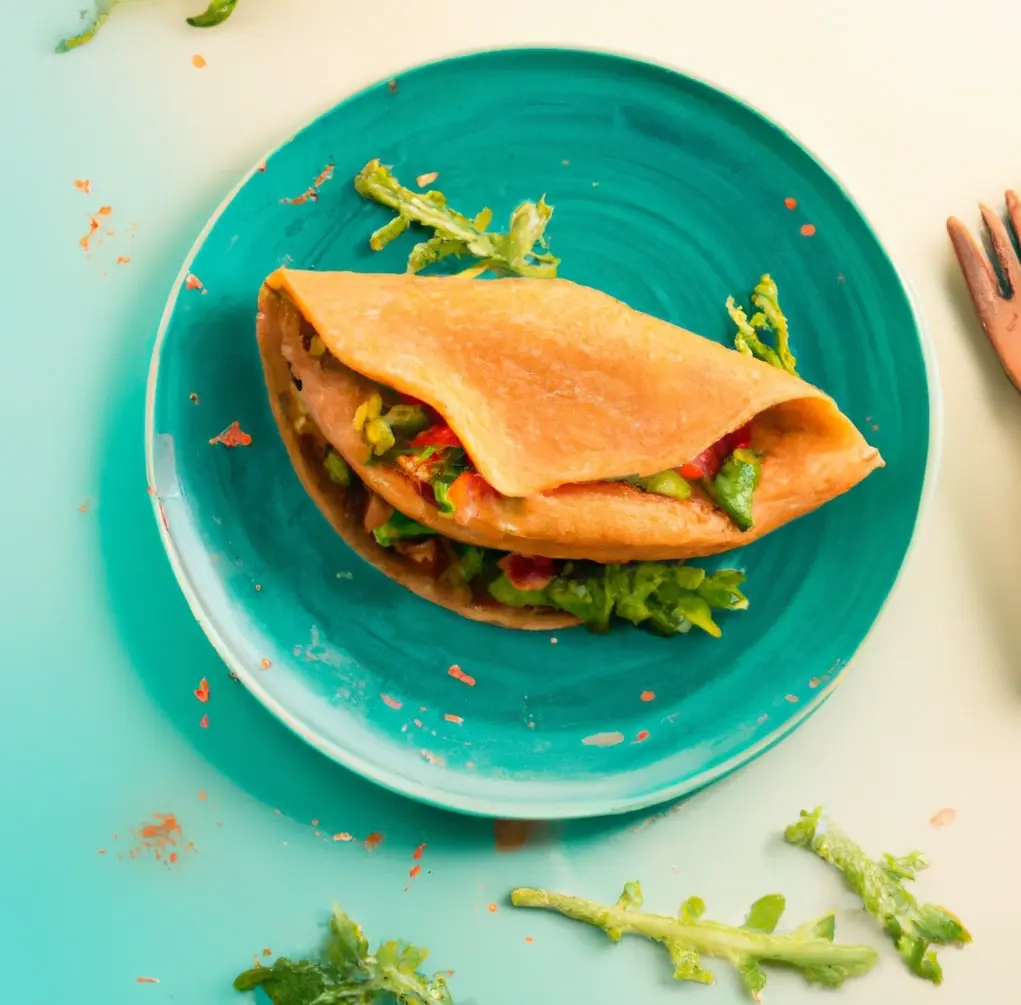 Pełnoziarniste naleśniki z kurczakiem i awokado