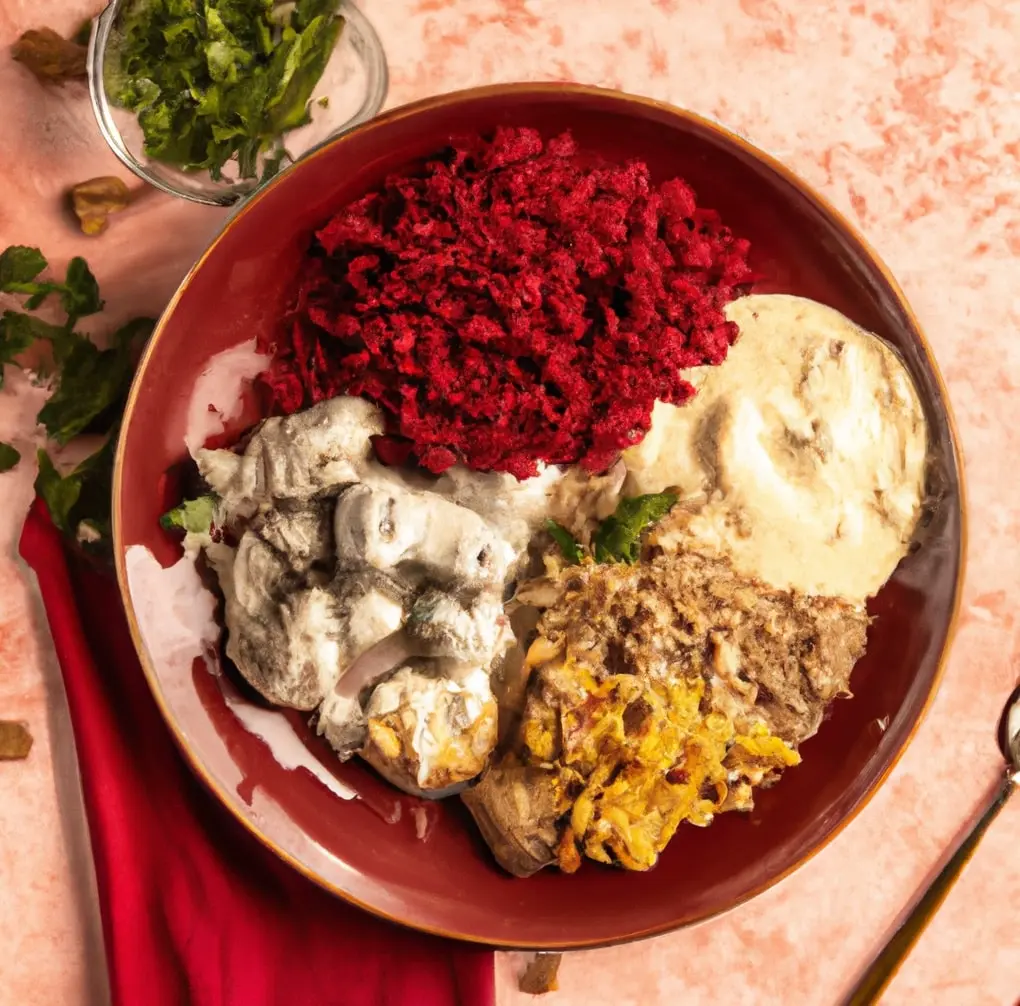 Pulpety wieprzowe z gotowanymi buraczkami