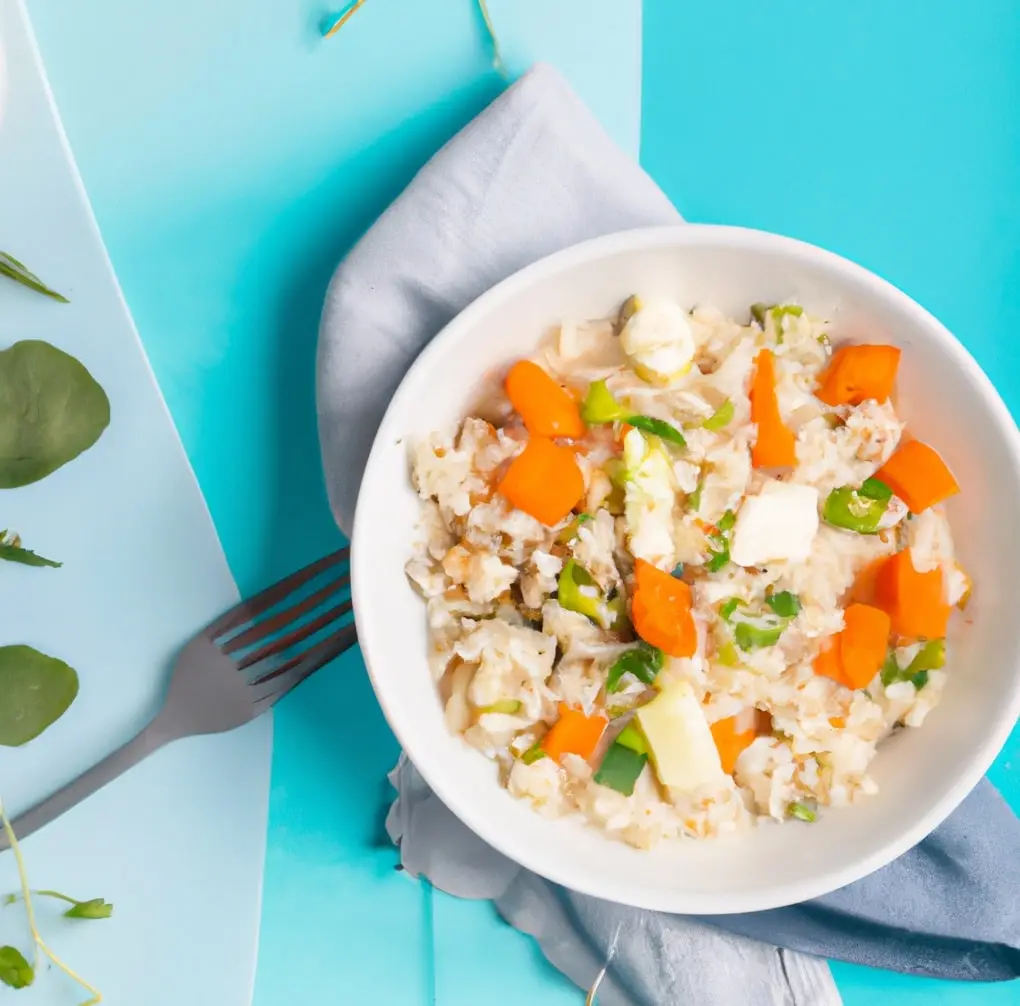 Risotto z dynią i serem sałatkowym