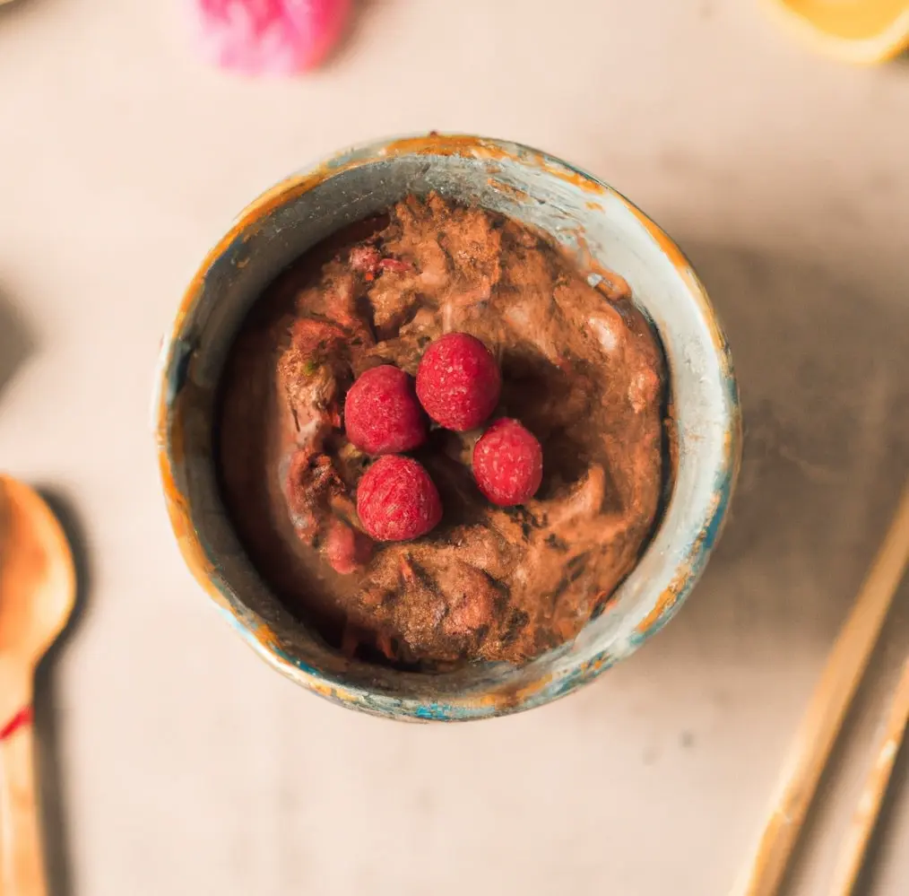 Ryż na mleku z czekoladą i malinami
