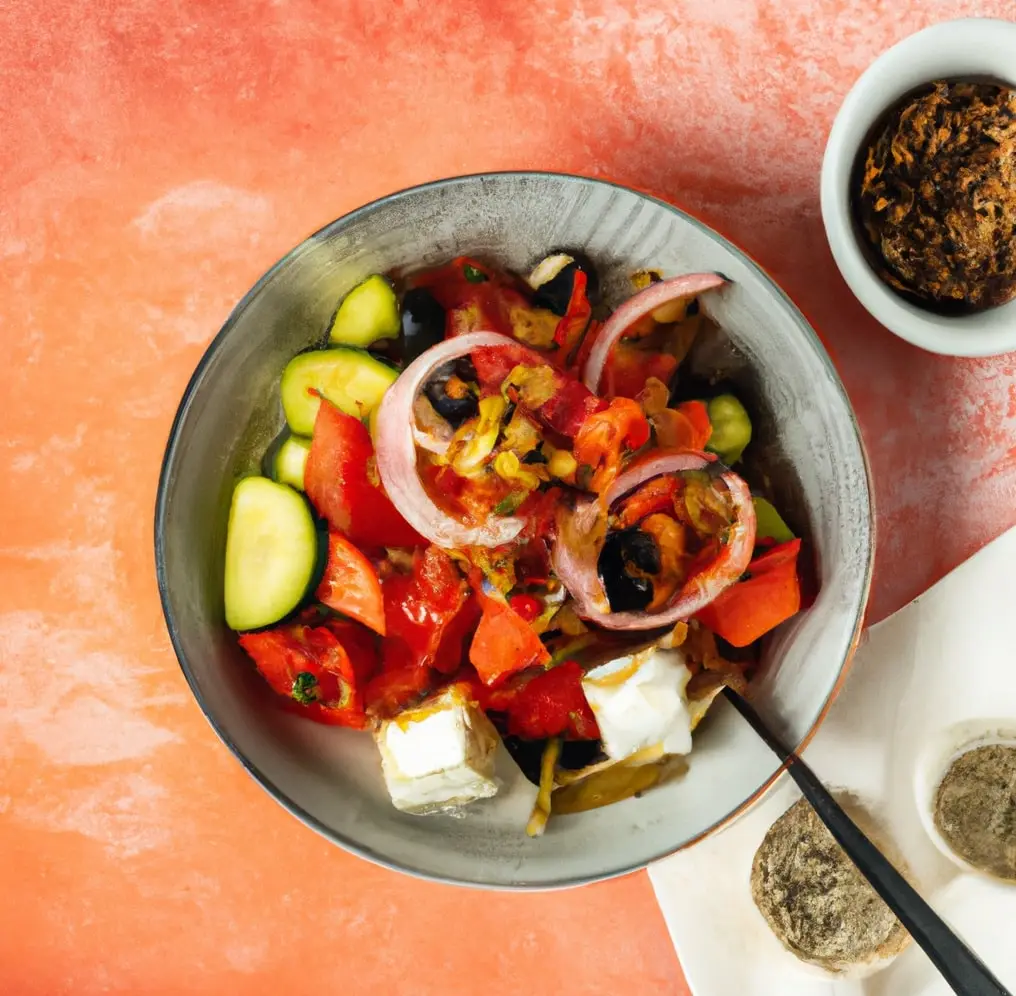 Sałatka grecka z serem sałatkowym