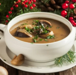 Wigilijna zupa grzybowa