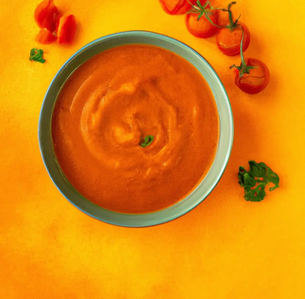 Zupa krem z pomidorów z pestkami dyni