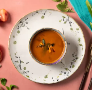 Zupa z pieczonej papryki