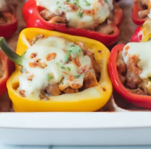 Keto zapiekana papryka z serem