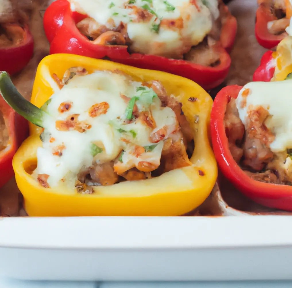 Keto zapiekana papryka z serem