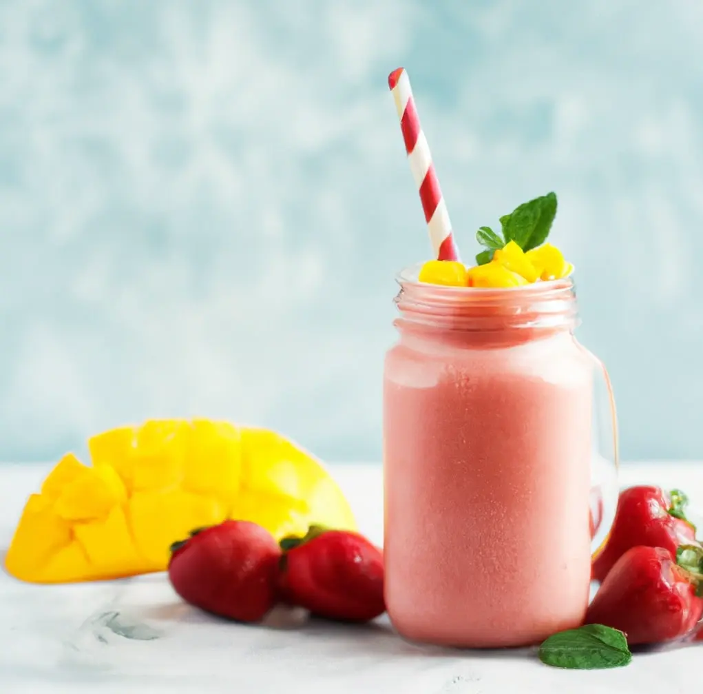 Koktajl truskawkowy z mango