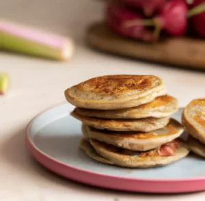 Placuszki z rabarbarem