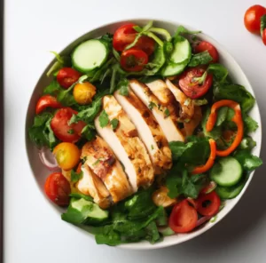 Sałatka z grillowanym kurczakiem