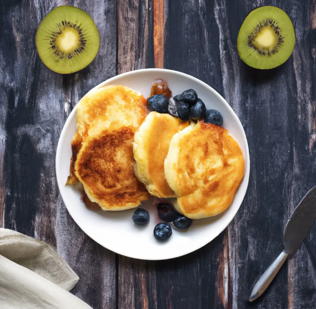 Serniczki z kaszy manny z owocami