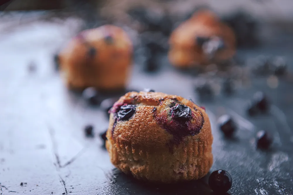 przepis na babeczki z borówkami