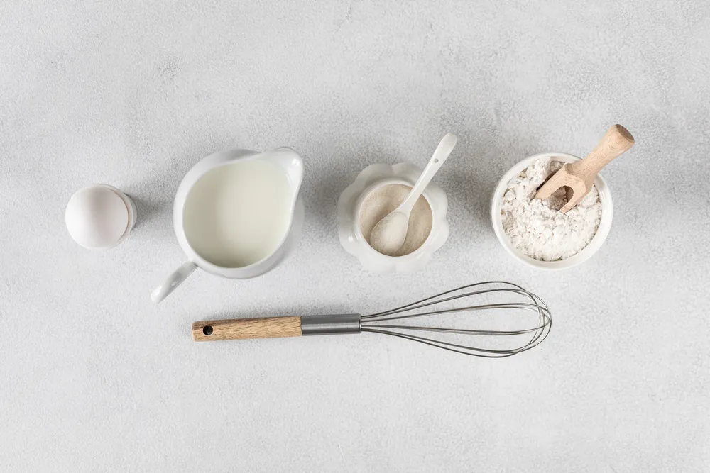 składniki z przepisu na ciasto